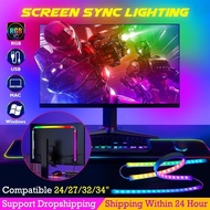 Computer Monitor Screen Ambient Backlight For 24-34 Inch Color Real-Time Sync LED Strip Light Game Atmosphere Decorative Lamp