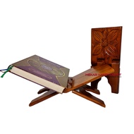 Mahogany Wood Quran Stand with Fine Finish Rehal Quran Stand