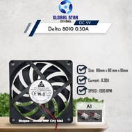 Original Delta 8010 DC 5V 0.30A 1300rpm Cooling Fan [NEW]