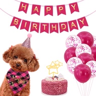 Pet Party Set Pet cat and dog birthday party Pet scarf hat decoration set item Pet party