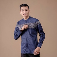 PRIA The Newest Long-Sleeved Koko Shirt For Men, 2022, Motif, Batik Combination