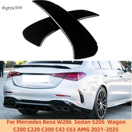 For Mercedes Benz W206 Sedan S206 Wagon C200 C220 C300 C43 C63 AMG 2021 2022 2023+ Rear Bumper Lip S