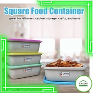 Theos Square Refrigerator Tupperware Kitchen Container Plasticware Food Storage Box