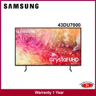 SAMSUNG TV Crystal UHD 4K (2024) Smart TV 43 นิ้ว DU7000 Series รุ่น UA43DU7000KXXT