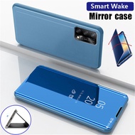 Oppo A74 A54 A95 4G OppoA74 4G Phone Case Smart Sleep Wake Mirror Flip