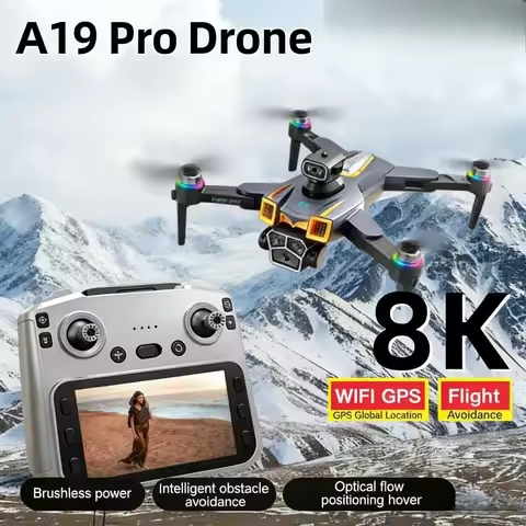 Original A19 PRO Drone 8K Aerial Photography Professional HD Camera 5G WIFI FPV RC Brushless Motor F