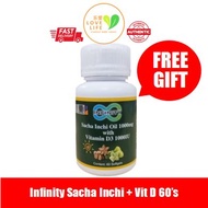 EXP 10/2025 Infinity Sacha Inchi Oil 1000mg with Vitamin D3 1000IU (60 softgels) WITH