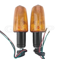 Motorcycle 3 Wire Turn Signal Indicator Light fit For HONDA CB400 CB1300 VT250 Spada 250 CB250 VTR25