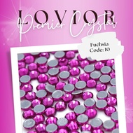 Fuchsia - Premier Crystal by Lovior | Rhinestone Hotfix Diamond High Quality Pink Magenta Manik Batu