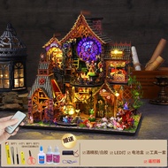 Qiaole Star DIY House Assembly ของเล่นอาคารไม้สําหรับผู้ชายและผู้หญิงเหมาะสําหรับของขวัญคริสต์มาสสํา