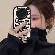 vivo x200 pro case casing vivo x200 pro Black White Haha Suitable for vivox200pro Phone Case s19/18e