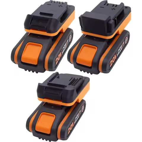 Battery Adapter For Makita/DeWalt/Milwaukee 18/20V Li-ion Tool To Worx 20V 4PIN Li-ion Battery Conve