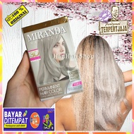 Miranda Hair Color MC-16 ASH BLONDE Pewarna Rambut Permanen Aman Original Pewarna Rambut Cerah Cat R