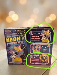 Re-Ment Pokemon Neon Party Figure 1.比卡超/ 3.毒電嬰