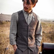 SOARIN英倫復古修身休閒西裝馬甲(62B025)