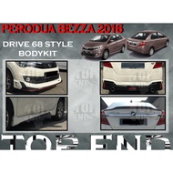 PERODUA BEZZA 2016-2019 DRIVE 68 STYLE FULLSET BODYKIT (68,D68) SKIRT LIP FOR BEZZA FRONT SKIRT SIDE