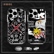 One Piece x Red III Case Compatible for iPhone 16 Pro Max 15 Pro Max 14 Pro Max 13 Pro Max 12 Pro Ma