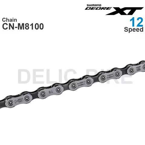 Original SHIMANO DEORE XT M8100- 12-Speed Bicycle Chains CN-M8100 HYPERGLIDE+ - SIL-TEC - MTB Chain