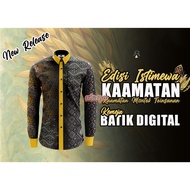 🔥Baju Kemeja Kaamatan Print Corak Etnik Borneo Baju Kaamatan Berkolar Butang Depan Jersey Sabah XS-3