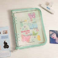 Zipper A5 Glitter Photocard Binder [HIGH QUALITY] DIY Diary Planner Sticker Binder Sleeve Pocket A5