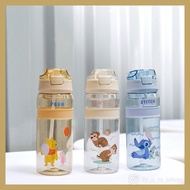 台灣代購🍄正版✨Disney 迪士尼 Tritan 輕巧手提水瓶 水壺 水樽 Stitch 史迪仔 Chip & Dale 大鼻鋼牙 Winnie the Pooh 維尼 台灣 7-11 代購