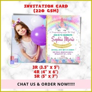 ❏ ✷ ◧ 10PCS INVITATION CARD WITH FREE ENVELOPE (3R, 4R, 5R)