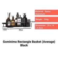 GOMINIMO Rectangle Basket Tier Black (Average)