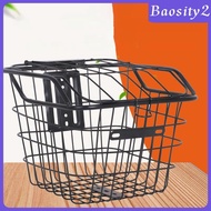 [Baosity2] Bike Storage Basket with Cover Cargo Container Generic for Folding Bikes