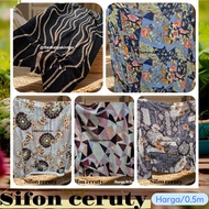 PREMIUM ABSTRACT MOTIF CERUTY CHIFFON FABRIC - ABSTRACT MOTIF CHIFFON FABRIC - ABSTRACT MOTIF FABRIC