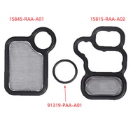 3 x VTEC Solenoid Gaskets 15815-RAA-A02 15845-RAA-A01 91319-PAA-A01 For Honda