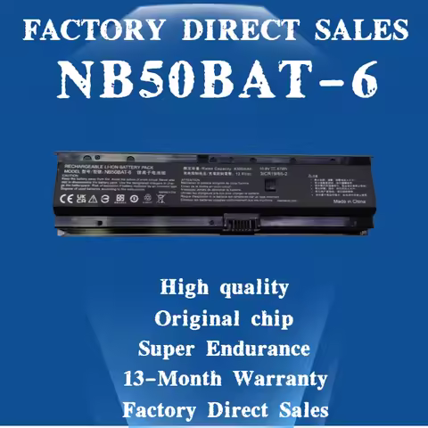 47WH NB50BAT-6 For Hasee Battery K680E K670D K650D K670E ZX6-CT5A2 CT5H2 CP5S CP5T CNB5S01 For Clevo