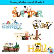 Model 3 Re-Ment Snoopy Collection Of Words 3 Rement Complete Set Of 6 Miniature Toys Snoopy's Third 