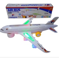 Malaysia and AirAsia] Plastic airbus a380 model airplane & aircraft electric flash light sound kids 