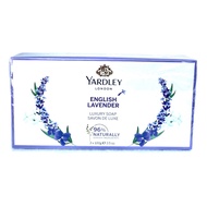YARDLEY LONDON ENGLISH LAVENDER LUXURY SOAP 3 X 100G