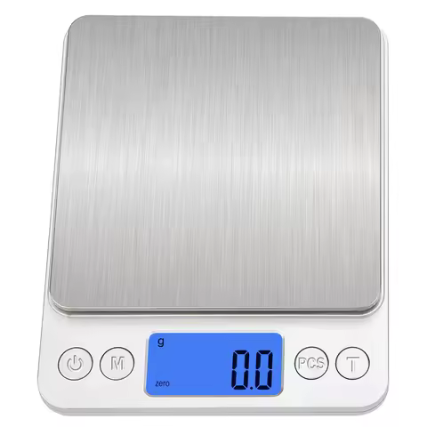 Rechargeable Stainless Steel Kitchen Scales,10kg Greater Food Balance,counting,Easy Tare,High Utilit