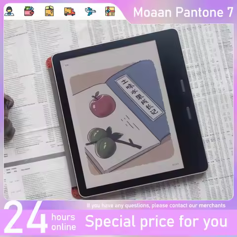 Pantone7 7-Inch Color Screen E-Reader by Moaan | Dual-Color Reading Light | Android 11 | 4GB+64GB Eb