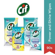 CIF Power and Shine Wipes Fresh Multi-Purpose Antibacterial Bacteria Elimination 30/60/90 wipes