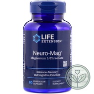 Life Extension Magnesium L-Threonate 90 Veg Capsules neuro mag (Focus, mental clarity) (C4)