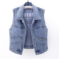 denim suit woman denim vest woman denim jacket woman Denim Vest for Women - Slim Fit, Casual Outerwe