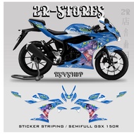 Striping suzuki gsx R150 gsx R150 sticker gsx genshin decal / gsx anime motorbike sticker / sticker 