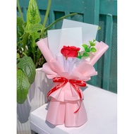 Wax flower bouquet of 1 flower