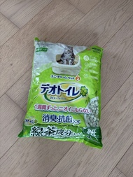 日本 Unicharm 消臭大師 滲透式綠茶紙貓砂