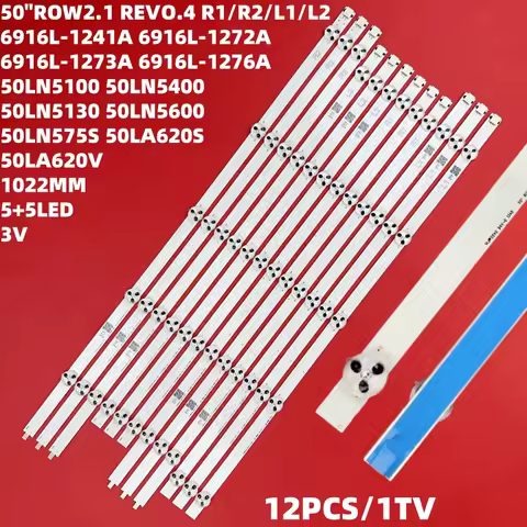 LED Backlight Strip 10 Lamp For Toshiba 50L2353RK TX-LR50B6 50LN5400 50LA620V 6916L-1276A 1273A 1272
