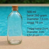 (6) 250ML GLASS BREAST MILK BOTTLE 250ML / GLASS SOUVENIR BOTTLE 250ML
