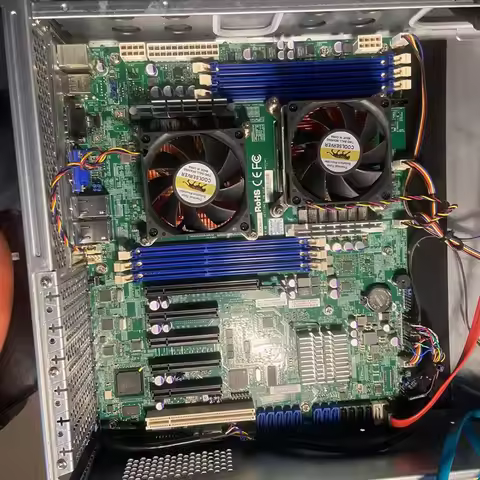For Supermicro Server Motherboard Xeon Processor E5-2400 v2 LGA1356 DDR3 8x SAS/SATA2 Ports From C60