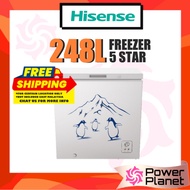 [FREE SHIPPING] Hisense 248L Chest Freezer ( 5 star ) Fridge or Freezer refrigerator Peti Sejuk Beku