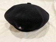 二手 Kangol 黑 貝蕾帽 貝雷帽 Wool Jax Beret