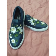 🔥🔥🔥ORIGINAL SKECHERS MARK NASON LOS ANGELES  WOMEN RAZOR CUP BLUE WITH FLOWER EMBROIDERY KASUT SNEAKERS SNEAKER- NEW