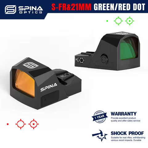 SPINA OPTICS S-FR Red Dot Optics 3MOA Green Dot Shake Awake Multi Reticles Pistol Red Dot With Picat