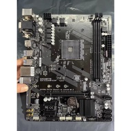 (Secondhand) Gigabyte A320M-S2H motherboard, socket AM4 DDR4 DIMM, uses AMD A320 Micro ATX chipset. 